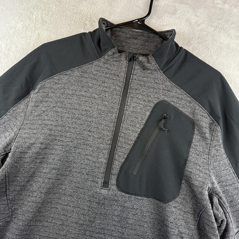 Alaskan Hardgear Pullover Mens Large Gray Blackburn 1/4 Zip Fleece
